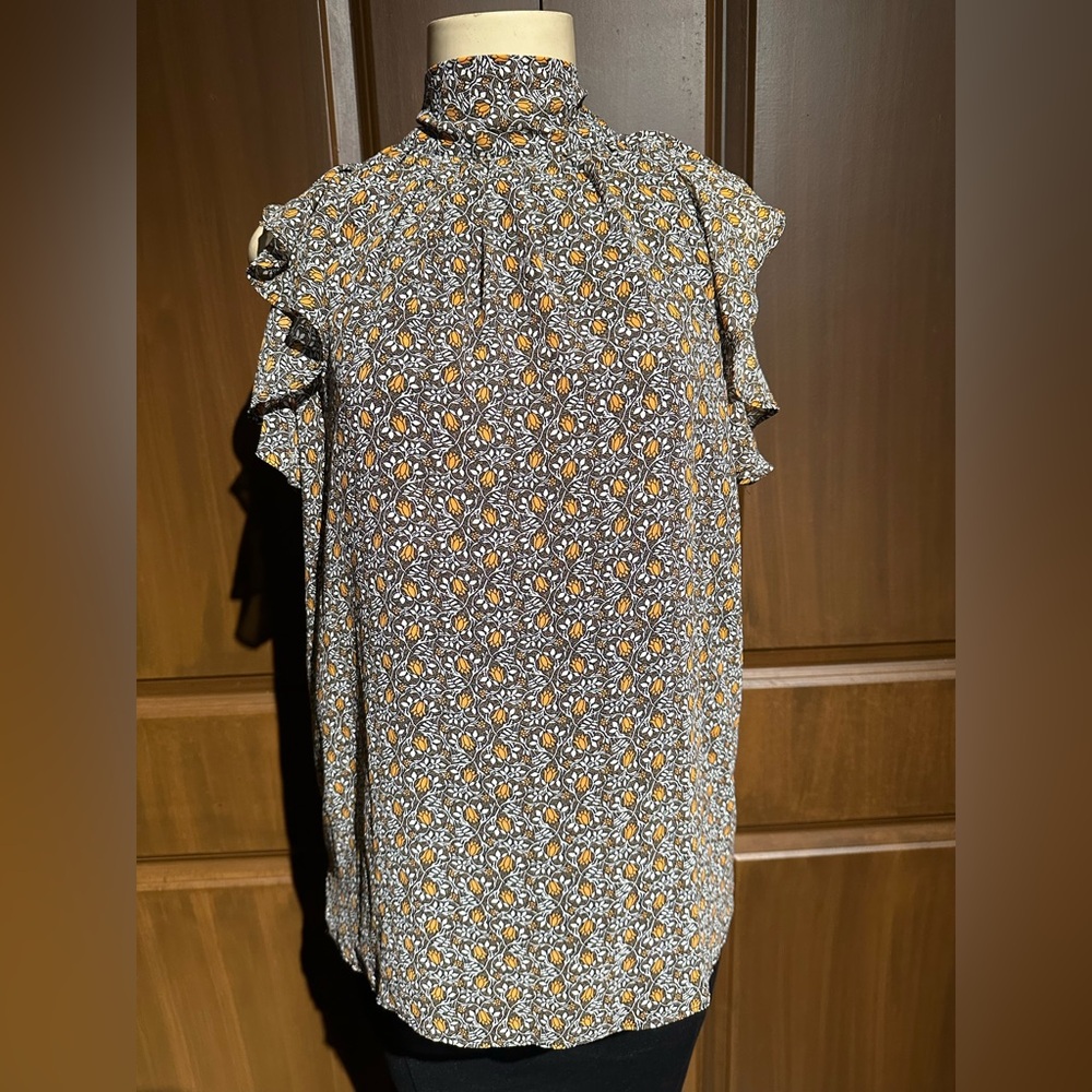 Michael Kors Leaf Print Blouse